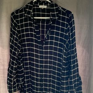 Calvin Klein black and white pattern tunic.